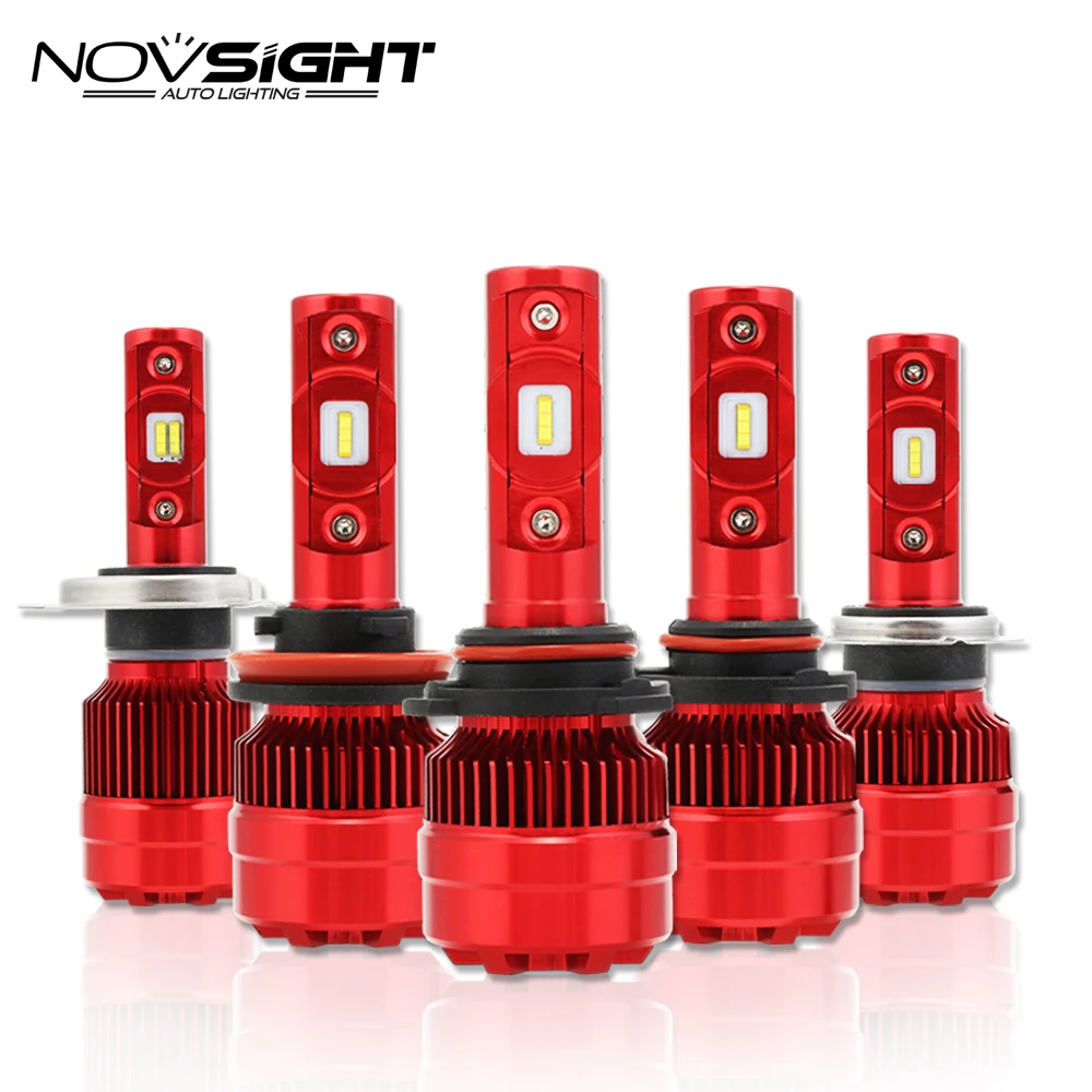NOVSIGHT H7 Led H11 H8 H9 автомобилей головной светильник лампочка 9005 HB3 9006 HB4 60 Вт 8000LM вождения авто противотуманных фар светильник лампы 6000K белый Противотуманные огни