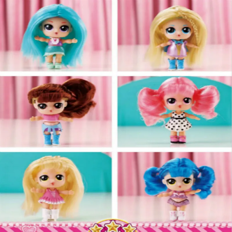 

New Eaki Original Exquisite Hairstyle Set Dolls Blind Box Diy Children's Toys Puzzle Play House Educational Toys for children