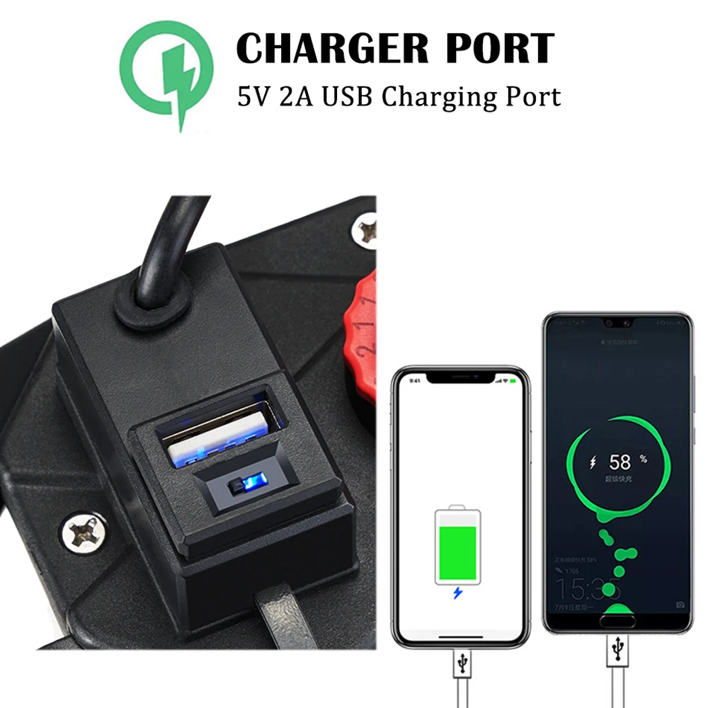Держатель для телефона мотоцикла с USB зарядным портом Универсальный для Yamaha MT07 07 для HONDA AFRICA Твин для KTM KLR650 R1200GS