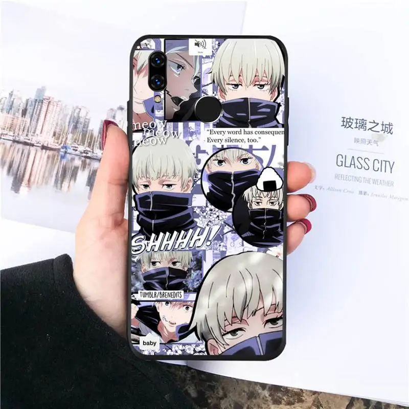 

Jujutsu Kaisen Japan anime Phone Case For Huawei honor Mate P 10 20 30 40 i 9 8 pro x Lite smart 2019 nova 5t shell funda coque