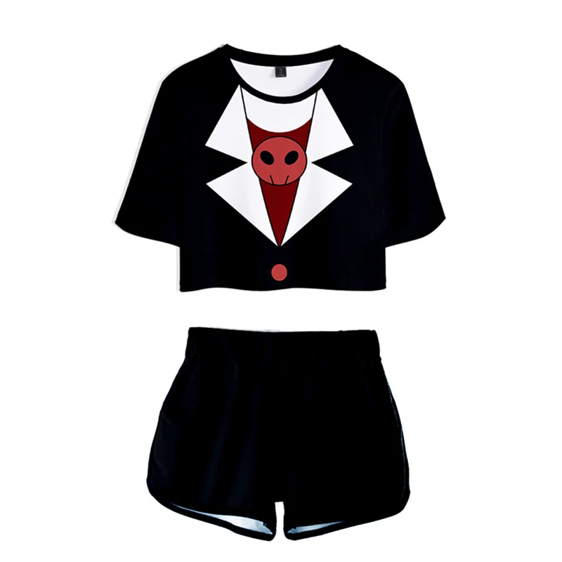 Аниме Hazbin Косплей Спортивная одежда Женская футболка футболки шорты Чарли