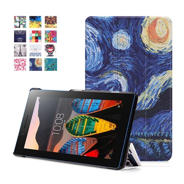 LVTAB3 710 SY XK Чехол с принтом для lenovo tab3 7, базовая подставка, складной чехол из искусственной кожи для lenovo tab 3 7,0 710 710F, чехол для планшета - Цвет: LVTAB3 710 SY XK