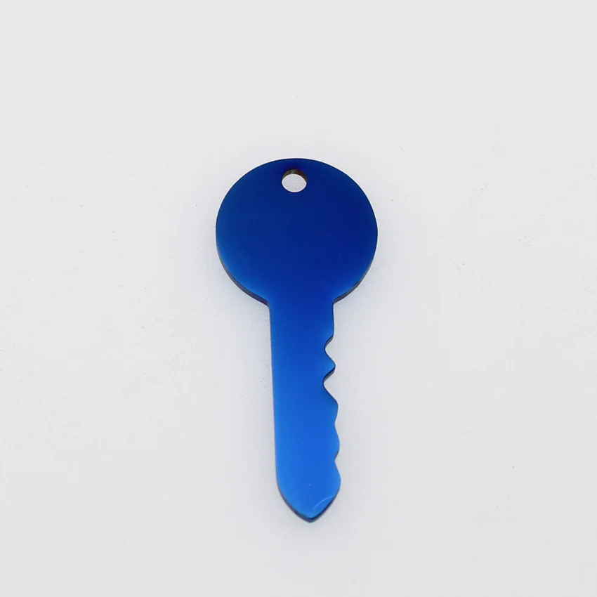 

Stainless Steel Blank Key Charms 17*25mm Key Pendant High Polish Mirror Surface Jewelry Charm 20pcs/lot