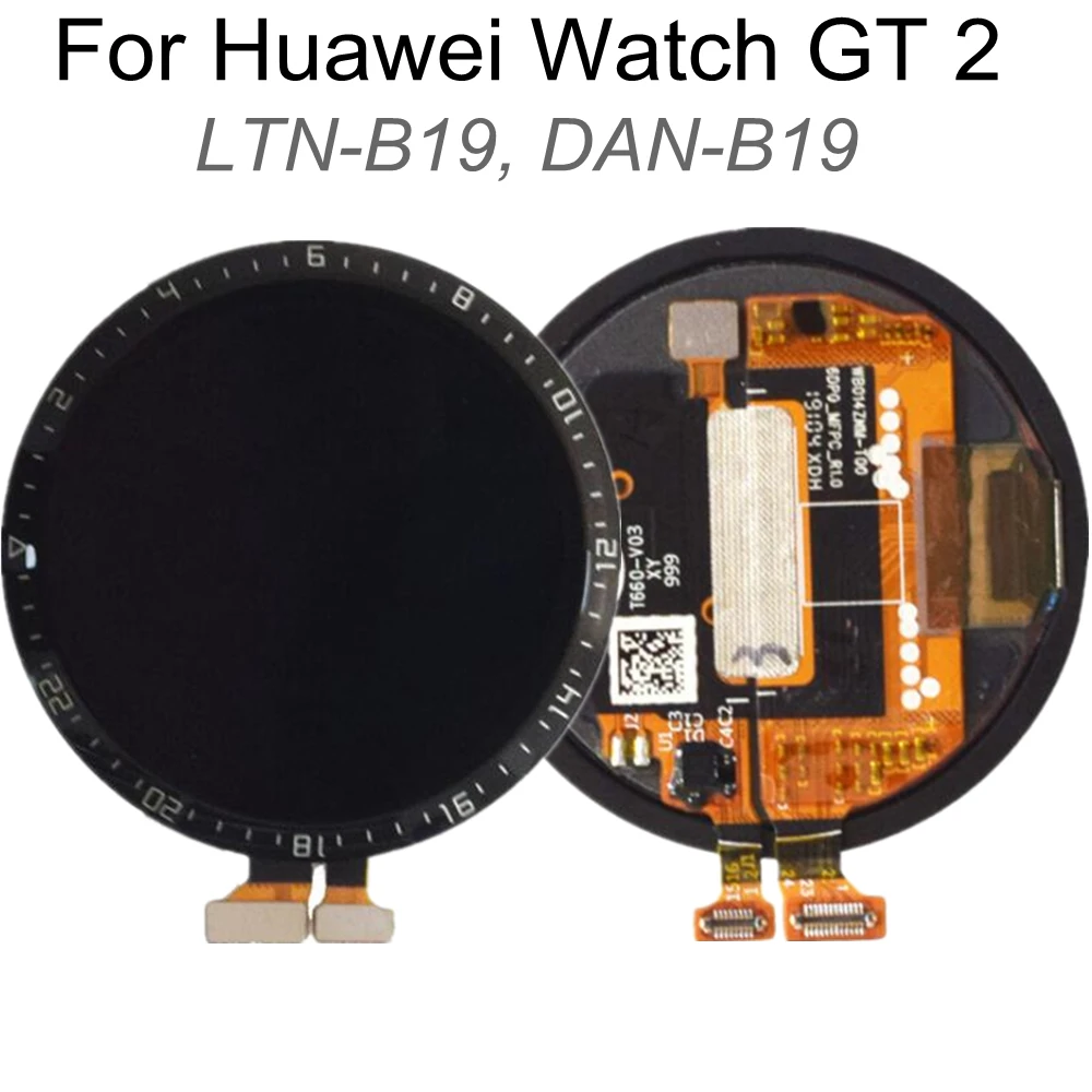 

For 1.39 inch 1.2 inch 42mm 46mm Huawei Watch GT 2 LTN-B19 DAN-B19 LCD Display Screen Touch Digitizer Assembly For Watch GT2