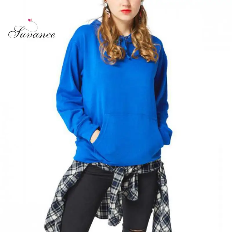 Зима осень флис толстый чистый цвет повседневные Пары толстовки Качественный