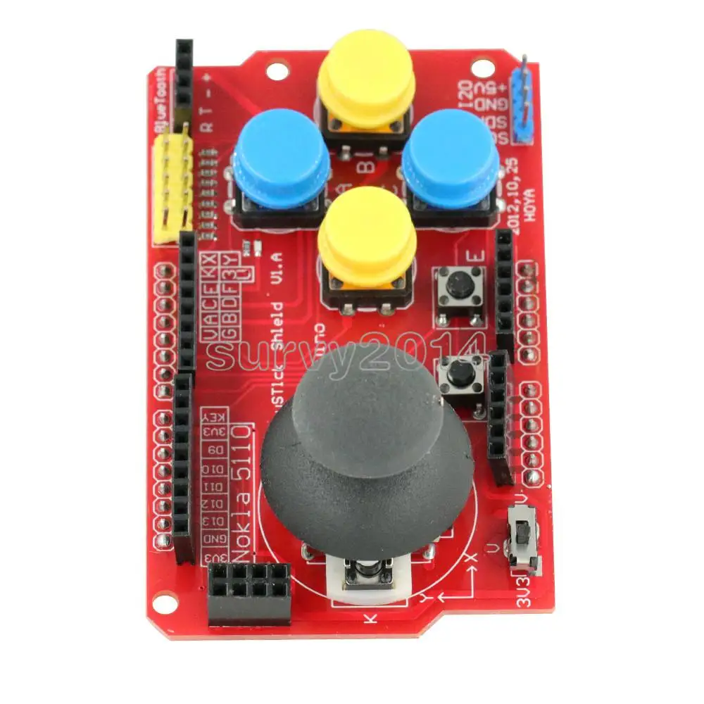 Щит джойстика Board I2C PS2 для платы расширения Arduino разработка игр 3 В/5 В встроенный