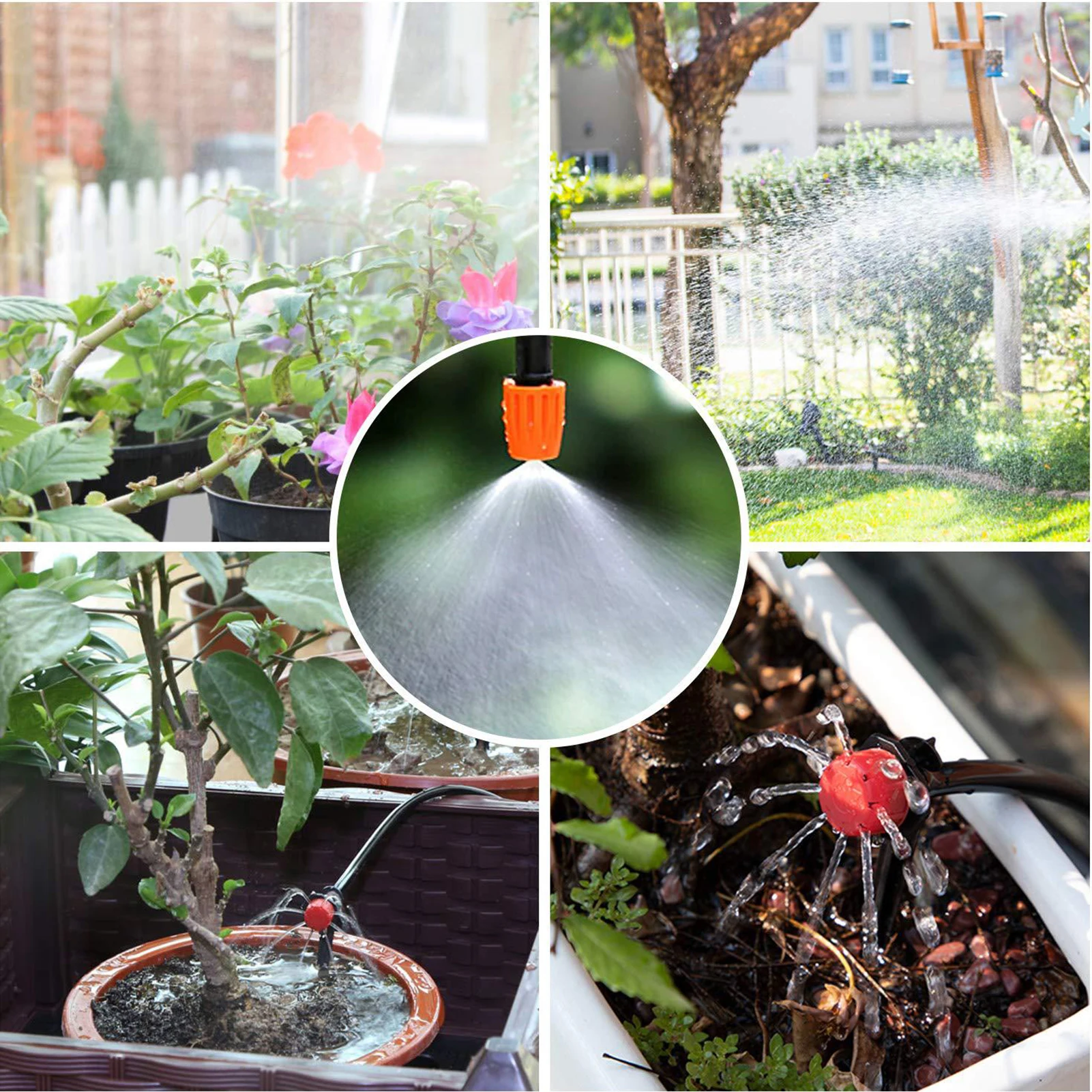 

158PCS Garden Irrigation System 131ft Tubing Adjustable Watering Sprayer Dripper Kit Saving Water Automatic Irrigation Equipment