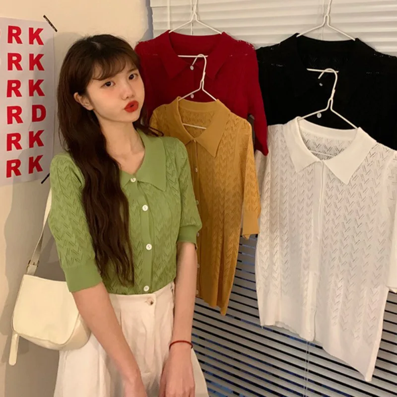 

Women's knit basic tops women t-shirts solid color ladies wild casual tee shirts mujer