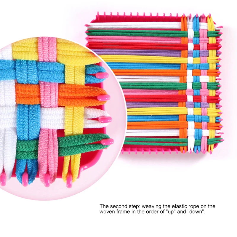 Детская ручная эластичная веревка сделай сам тканевая вязальная машина детский