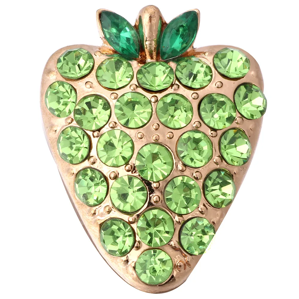 5 шт./лот новые застежки ювелирные изделия золотого цвета Зеленый Кристалл Цветы