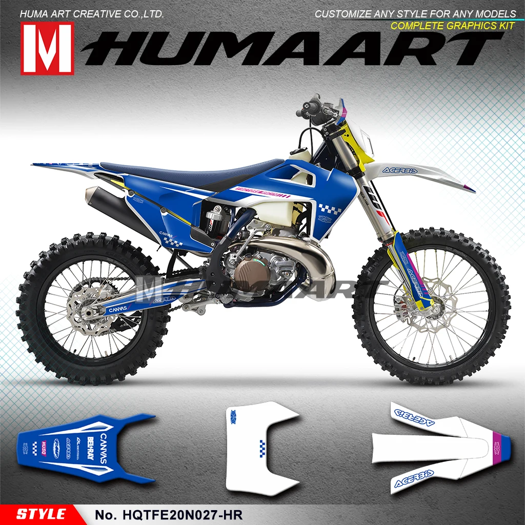 

HUMAART MX Graphics Custom Sticker Kit for TE 150i 250i 300i FE250 FE350 FE450 FE501 FE 250 350 450 501 2020 2021 2022