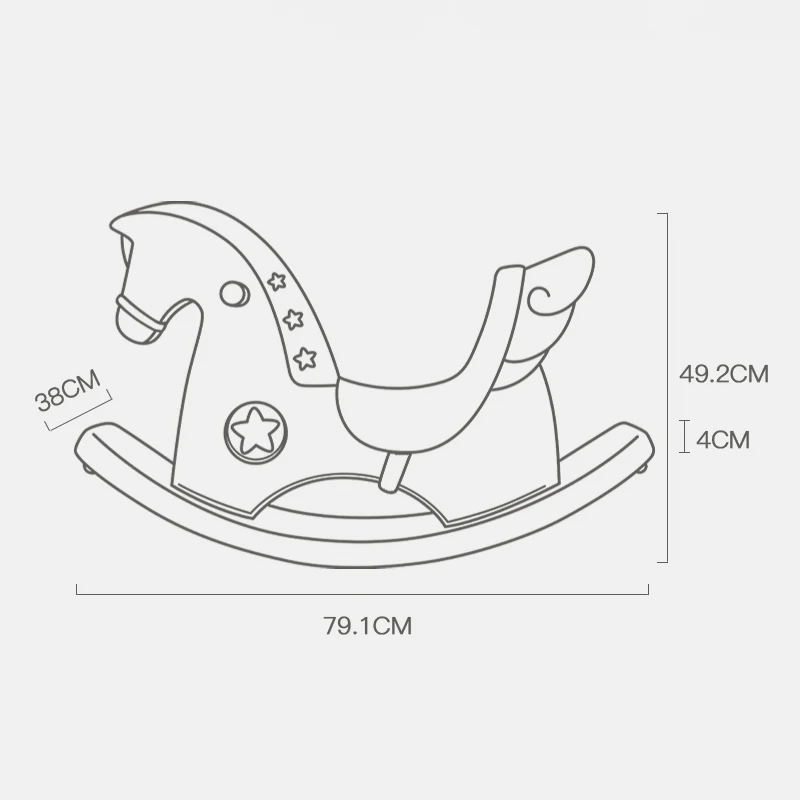 Детская игрушка качалка BabyGo развивающая музыкальная для детей подарок ребенка