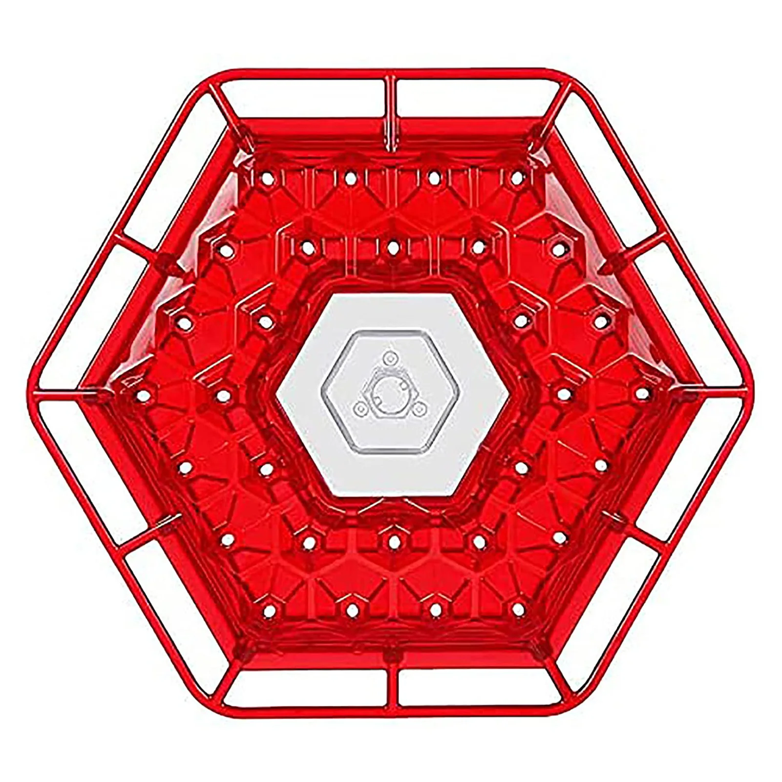 

Hummingbird Feeder Red Hexagon Easy to Use Hanging Birds Feeder