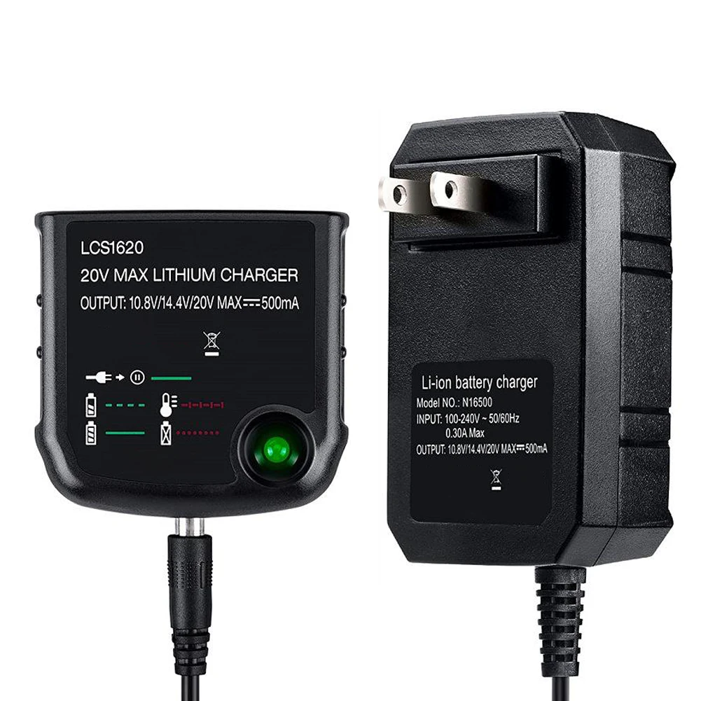 

Battery Charger 12V-18V Lithium Battery Replacement LCS1620 Compatible With Black Decker 20V Lithium Ion Battery LBXR20 Etc