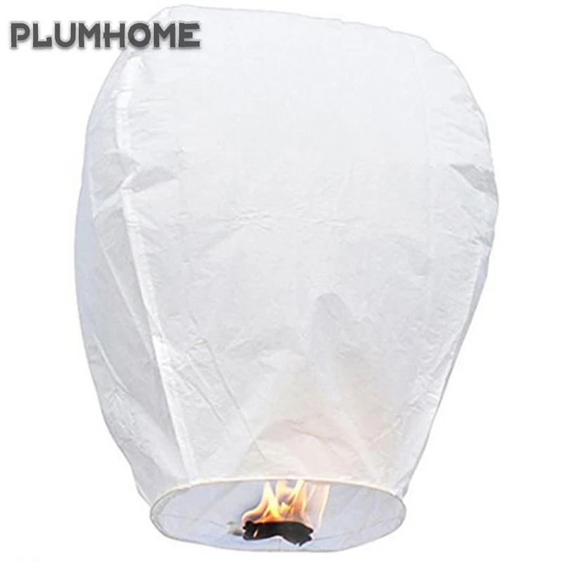 Китайские бумажные фонарики желаний Fly лампы в форме свечи для рождественской