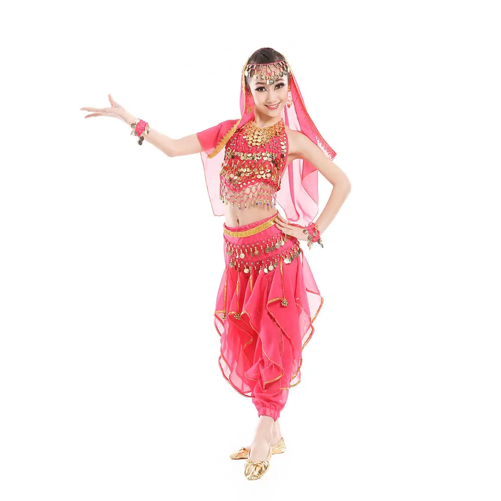 Набор костюмов для танца живота девочек комплект восточных и индийских Танцев