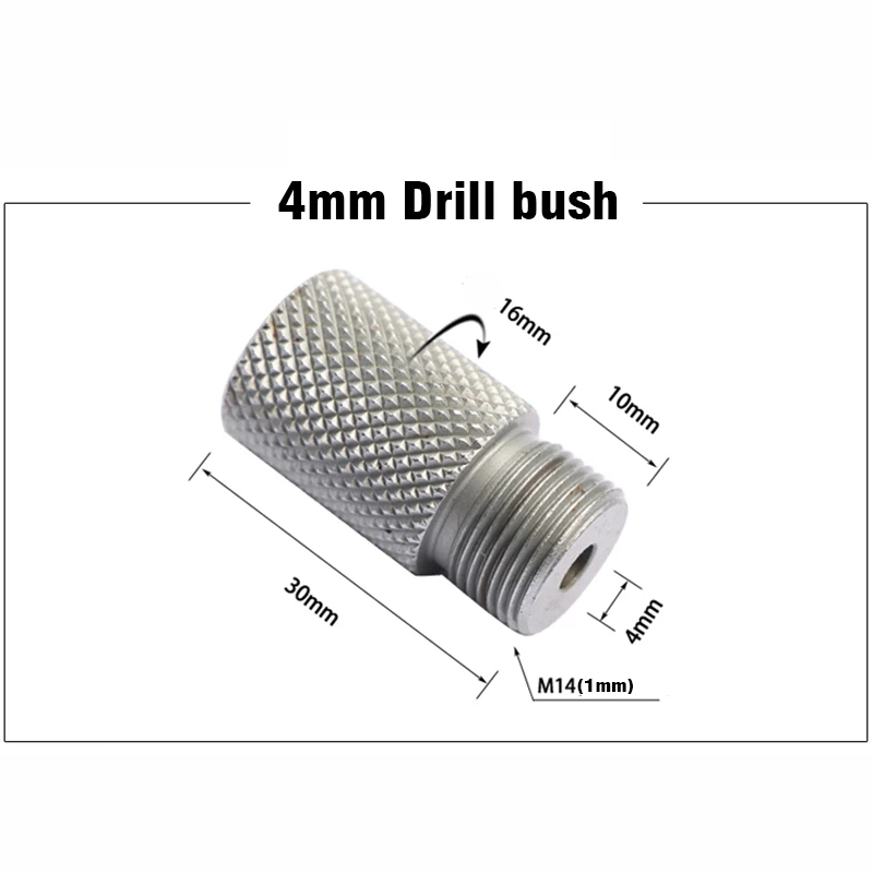 

ALLOSME Втулка для сверла M14/M18 5 мм 4-15 мм