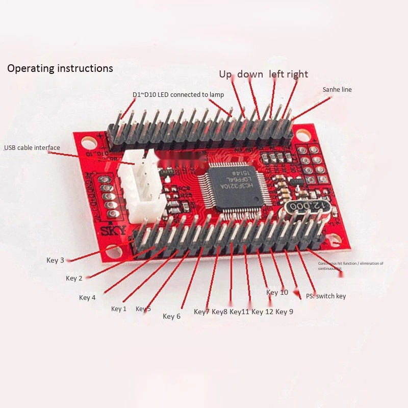 Аркадный набор сделай сам чип джойстика Игровой контроллер USB кодировщик для PS3