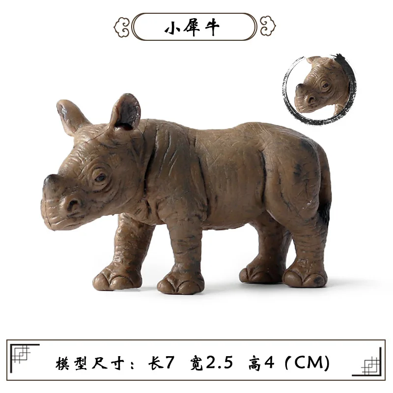 Миниатюрные фигурки животных имитация птицы лошади коровы маленького размера на