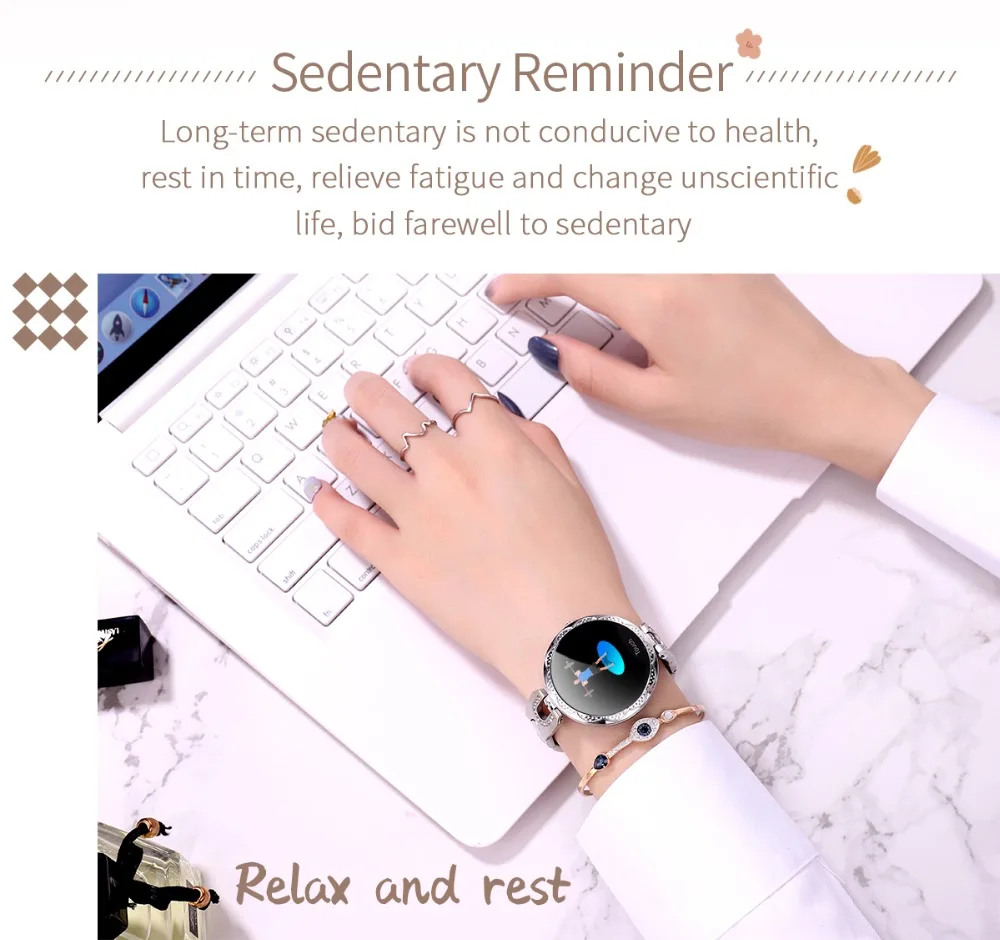 AK15 женские роскошные умные часы IP67 Водонепроницаемый Пульс смарт-браслет кровяное давление часы фитнес-трекер умный Браслет pk H8 H2