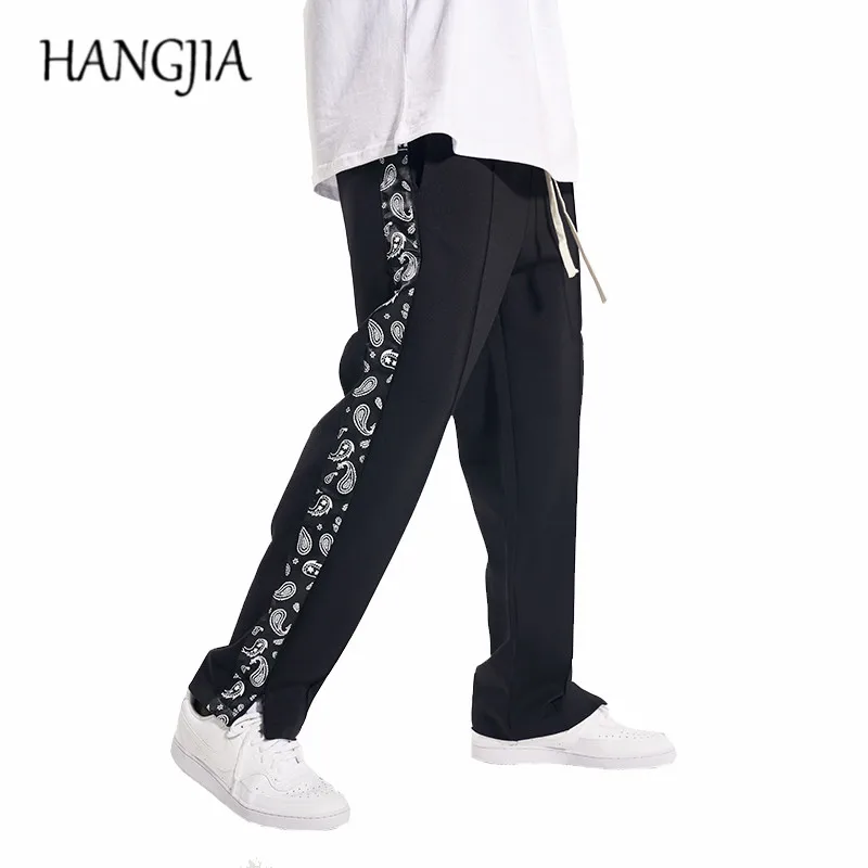 

Сбоку полосатый кешью принтом лямки брюки Хай-стрит в стиле хип-хоп и детей постарше мягкие тренировочные Штаны Пейсли с цветочным узором в ...