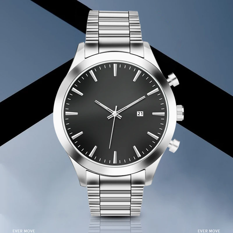 Часы мужские кварцевые роскошные деловые из нержавеющей стали с Т-наручные часы