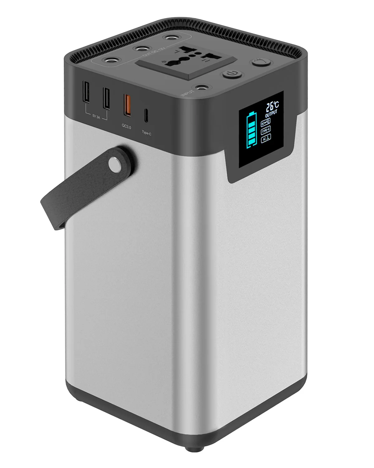 

200W Solar Power Bank 110V/220V Portable Generator 54000mAh Solar Power Station for Outdoors Camping Traveling