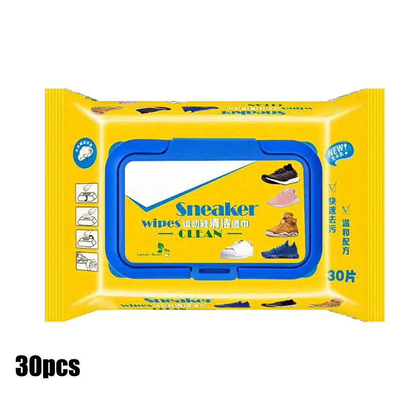 30 шт. путешествия Портативный одноразовые кроссовки Очищающие Влажные Салфетки