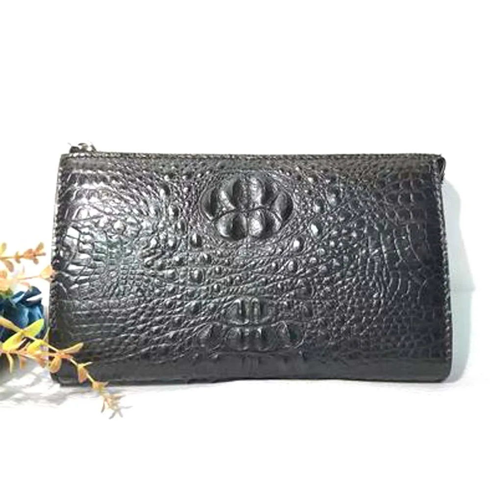 

hongsen new crocodile handbags male Real crocodile Hand caught large capacity men clutch bag