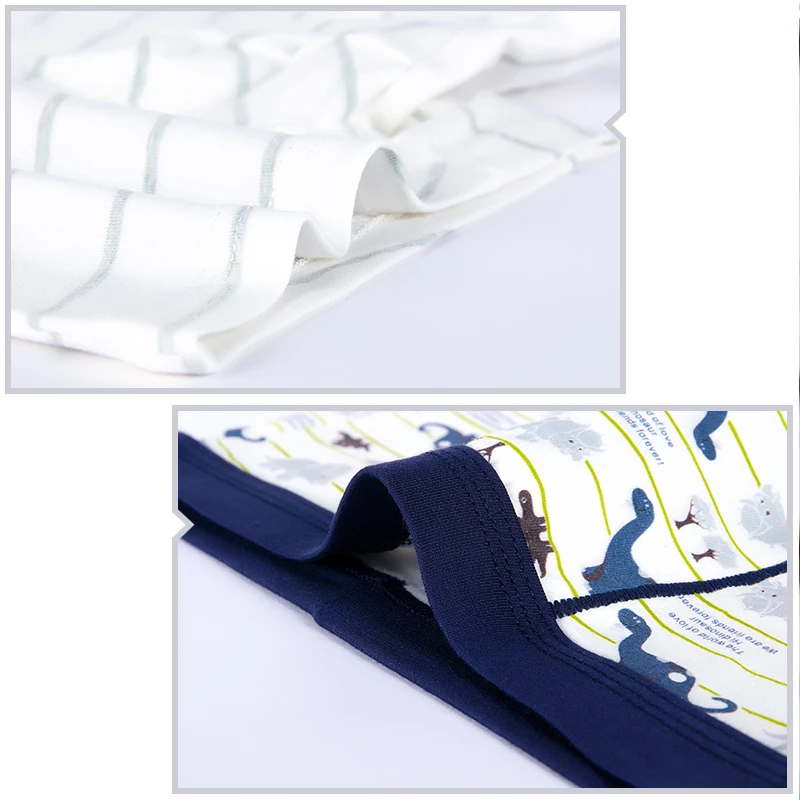 Трусы боксеры для мальчиков 4 шт./лот нижнее белье из мягкого хлопка с мультяшным