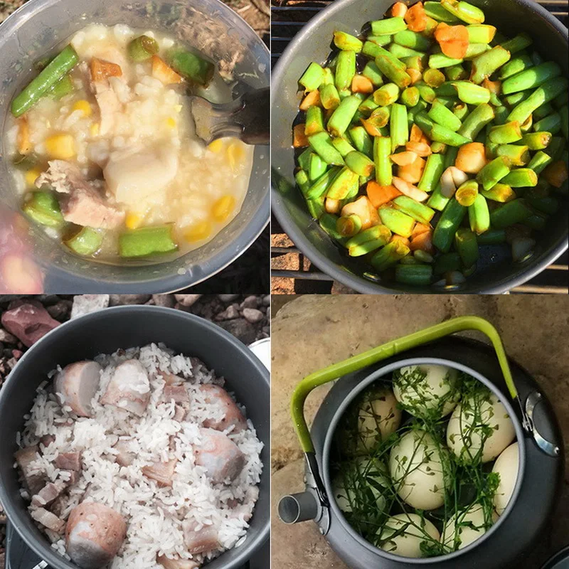 3/9 шт кухонная посуда набор посуды для кемпинга приготовления пищи походная