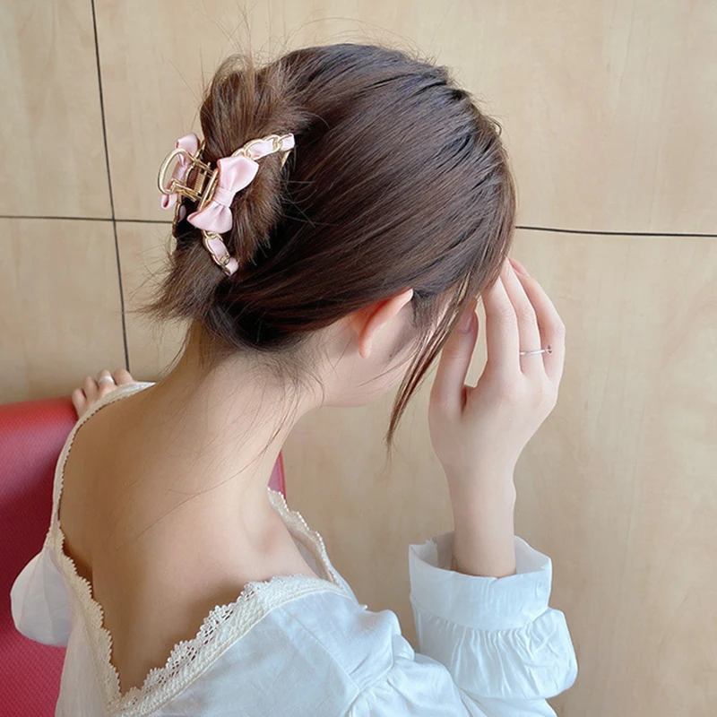

Fashion Women Hairpin Hair Clip Hot Bow-knot Metal Grabbing Clip Hair Accessories