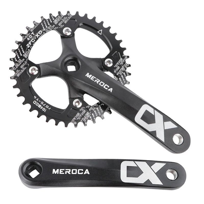 

MTB Bike Crankset 30T-42T 104BCD Narrow Wide Square Hole Single Sprocket Crank Single Sprocket Crank