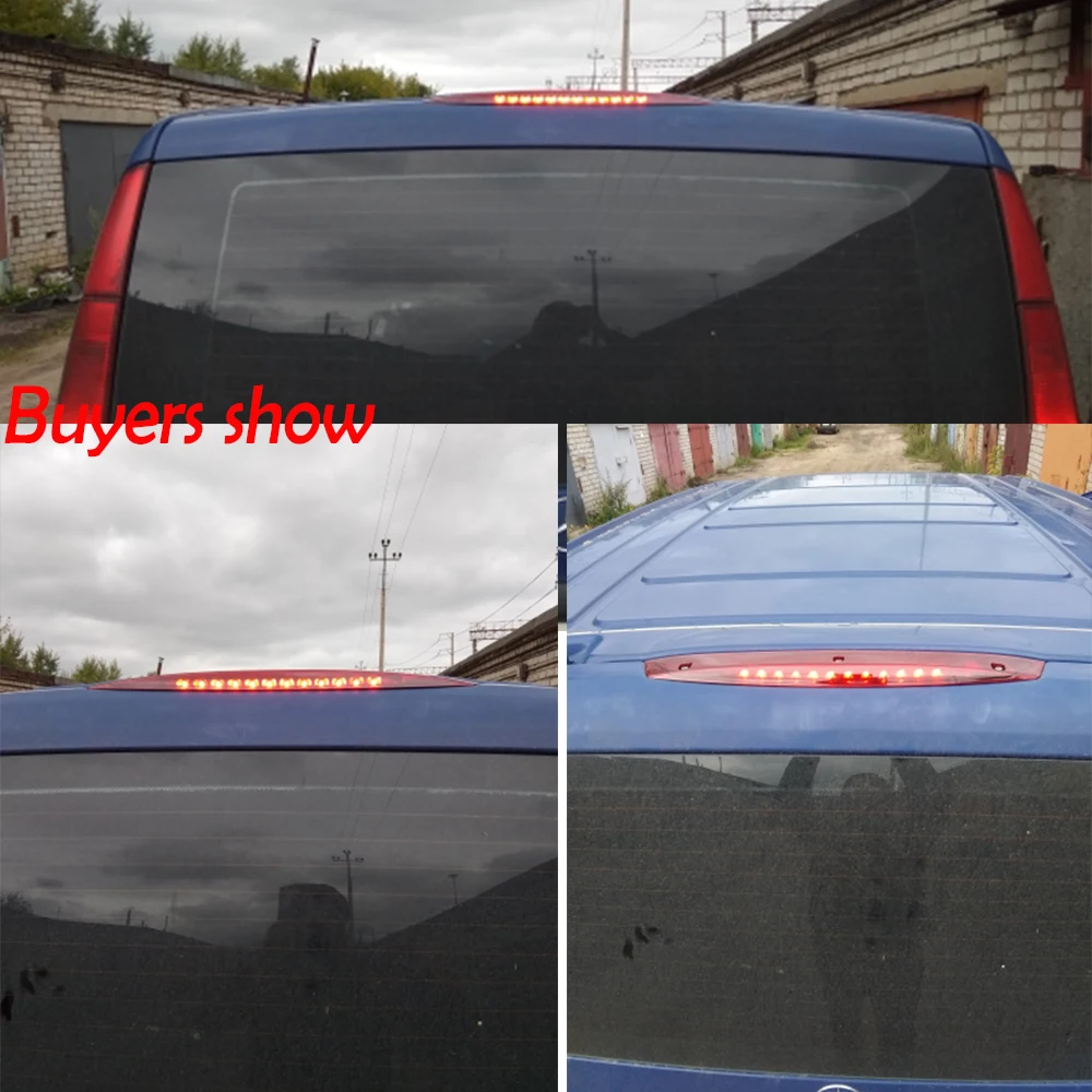 Задний третий стоп-сигнал PMFC дымчатый черный/красный автомобильный высокий