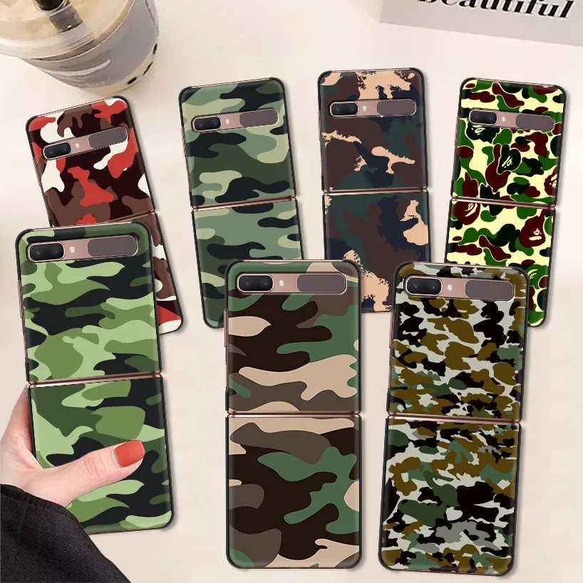 

Чехол для телефона в стиле милитари с камуфляжным рисунком, чехол для Samsung Galaxy Z Flip3, задняя крышка для Galaxy Z Flip 3 Z, флип-чехол для телефона