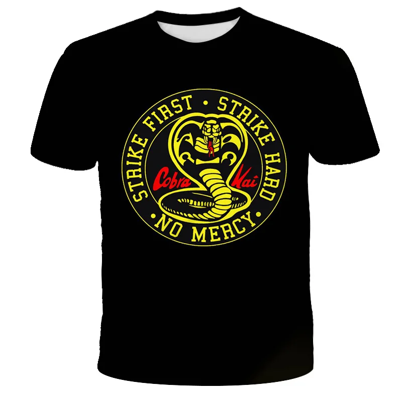 

Child 3D Print Cobra Kai Kids Tshirt Boys And Girls Yrs Thai Venomous Snake T Shirts Teens O-Neck Animal Pattern T-shirt