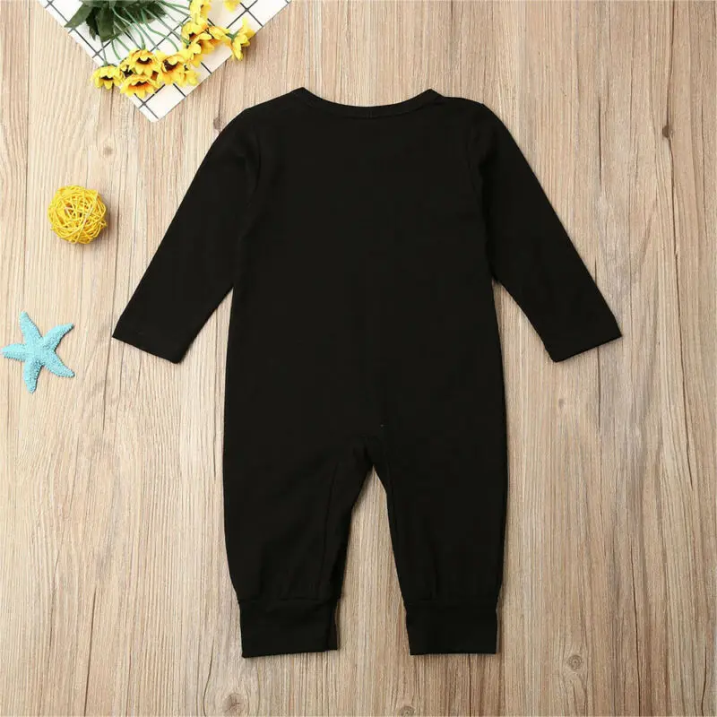 Pudcoco 2021 Newborn Baby Boy Long Sleeve Little Brother Romper Jumpsuit One-Piece Clothes