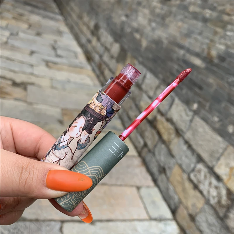 VONGEE 4PCS Liquid Lipstick Lip Makeup Gloss Sets Long Lasting Moisture Waterproof Non-stick Cup Glaze Comestic TSLM2 |