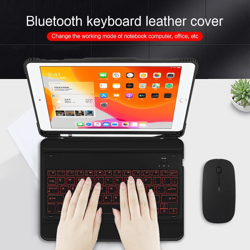 Чехол с клавиатурой для iPad 9 7 дюйма 2018 2017 чехол Bluetooth Apple Pad A1893 A1954 A1822 A1823