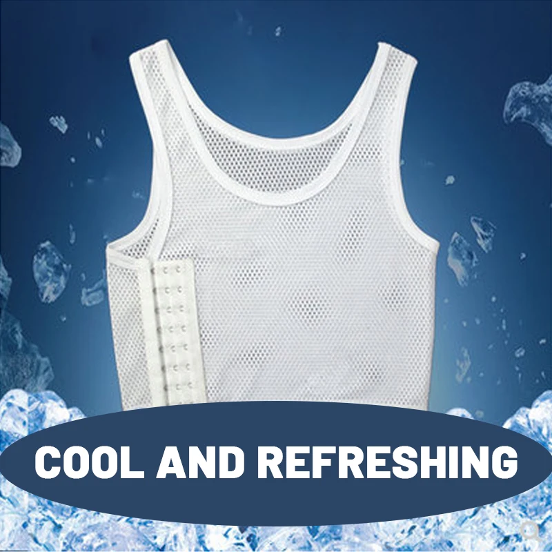 

S-5XL les tomboy Corset Lesbian Flat Breast Binder Summer Short Vest Seamless Underwear Plus Size Shaper Bustier Tank Top Shirt