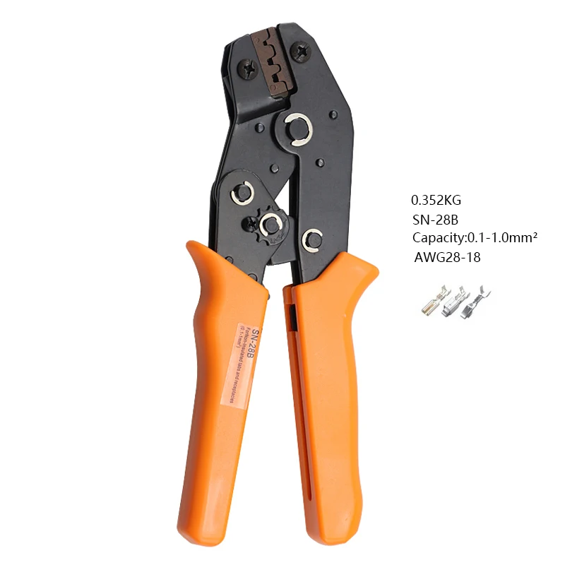 SN-28B Pliers SN-28B+ 1550 шт. обжимной инструмент dupont, плоскогубцы, наконечник, щипцы для проводов, набор ручных инструментов, клеммы, набор зажимов, профессиональный инструмент - Цвет: SN-28B Pliers