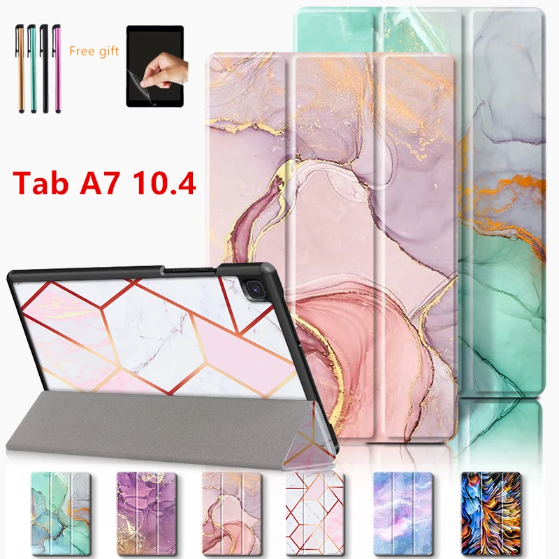 

Tab Case for Samsung Galaxy Tab A7 10.4 SM-T500/T505 Tablet Folding Stand Cover for Samsung Galaxy Tab A7 10.4 2020 Case+F+pen