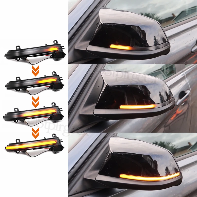 

For BMW F20 F21 F22 F23 F30 F31 F32 F33 F34 X1 E84 F36 i3 i3S F87 M2 1 2 3 4 Series Dynamic Blinker Turn Signal LED Mirror Light