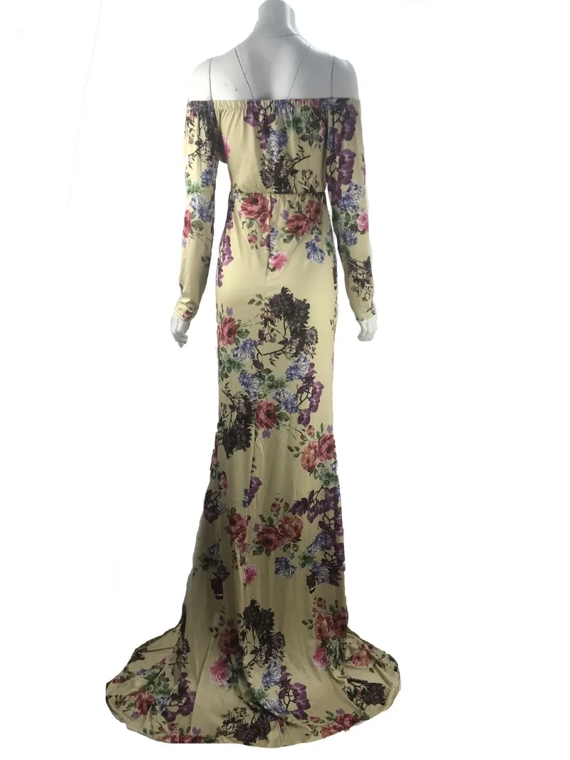 

New Maternity Photography Props Pregnancy Clothes Maxi Maternity Photo Shoot Dress Long Milke Silk Dresses For Pregnant Woman