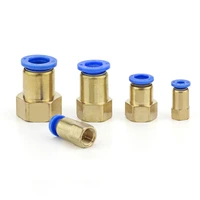 brass pcf pneumatic m5 1 8 1 4 3 8 1 2 internal thread pipe connector push in connector straight connector quick