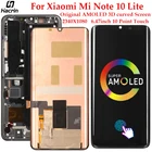 Оригинальный AMOLED-дисплей для Xiaomi Mi Note 10 Lite, ЖК-дисплей, сенсорный экран в сборе, замена для Xiaomi Mi 10 Note Lite, ЖК-дисплей