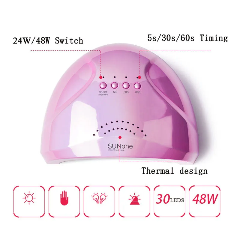 86W Профессиональный светодиодный УФ Гель лак для ногтей лампа лечения Ногтей
