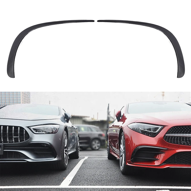 Carbon Front Bumper Lip Splitter Spoiler Canards Air Knife Trim For Benz CLS CLS350 CLS400 CLS300 CLS53 AMG63 2018-2020 | Автомобили и