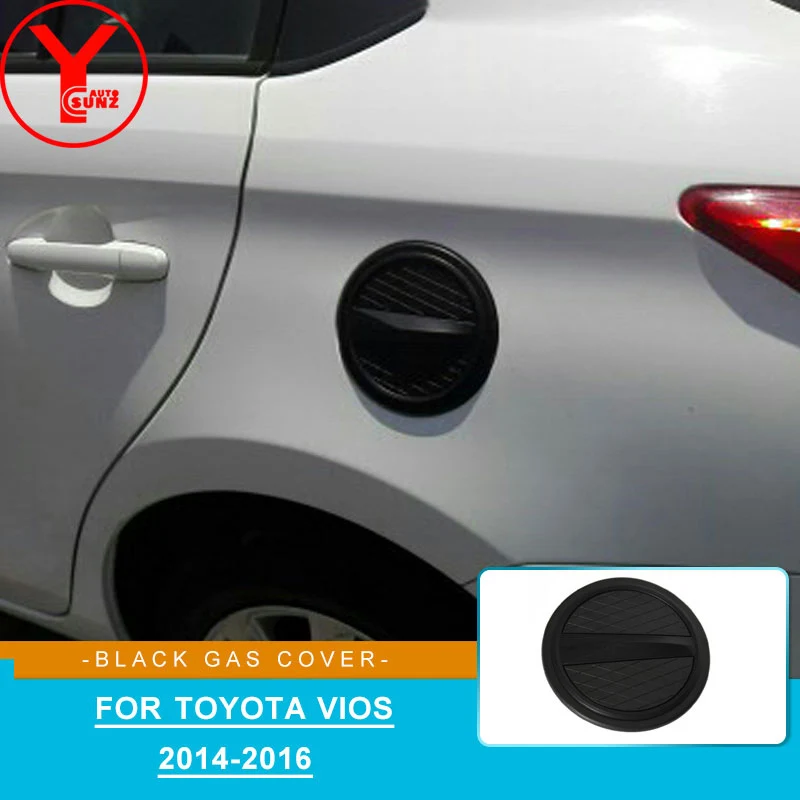 Черная крышка топливного бака для toyota vios sedan 2014 2015 2016 ABS газовая автостайлинг