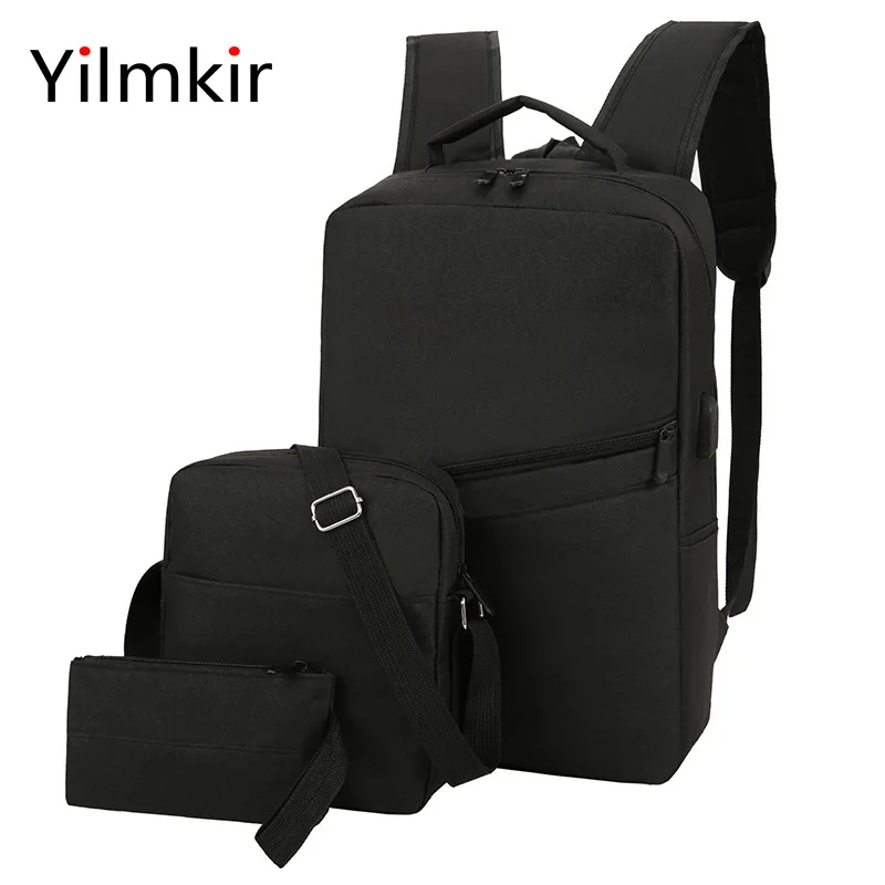 

Men's Leisure Travel Large Capacity Travel Backpack Fashion Popular Messenger Men's Shoulder Bag USB Charging Men's Knapsack